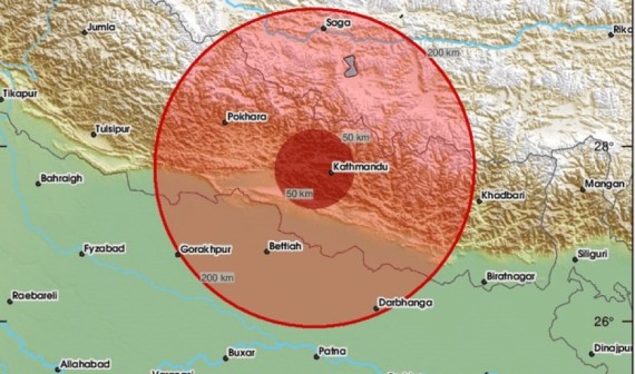 धादिङ केन्द्रबिन्दु भएर ६.१ म्याग्निच्यूडको भूकम्प